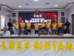 Miliki Narkotika Delapan Tersangka dibekuk Satnarkoba Polres Sintang