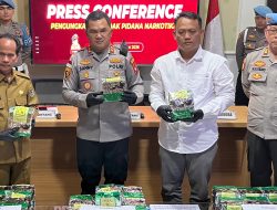 Polres Sintang Sita 59,85 Kg Sabu, Satu Tersangka Diamankan