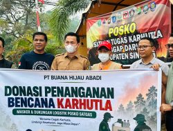 PT BHA Salurkan Bantuan Logistik untuk Satgas Karhutla Sintang