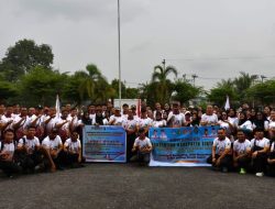 Bupati Sintang Lepas Kontingen PGRI Sintang Menuju Singkawang Ikuti Porsenijar Tingkat Provinsi Kalbar